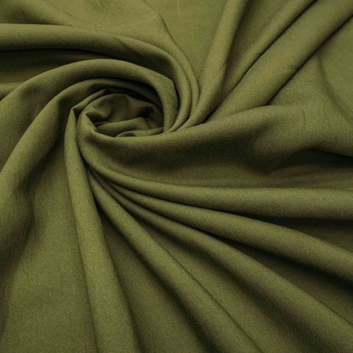 Tecido viscose twill rayon verde oliva