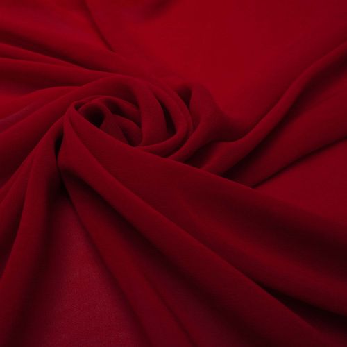 Tecido musseline de viscose vermelho