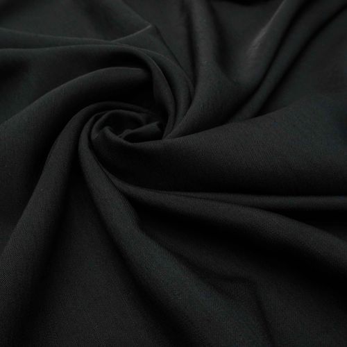 Tecido viscose twill trama de linho preto