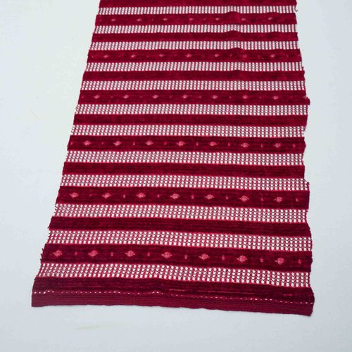 Tecido renda tela listrado aveludado marsala - und 30cm x 147cm