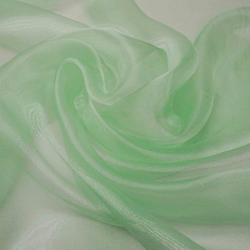 Tecido organza cristal verde menta