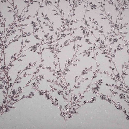 Tecido tule glitter diamante quebrado rosa orquídea
