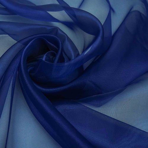 Tecido organza cristal azul Mazarine