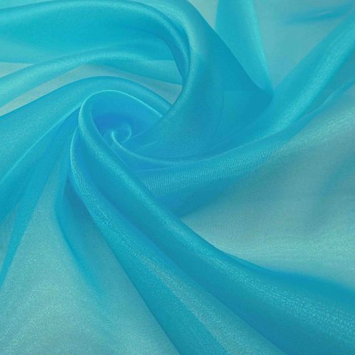 Tecido organza rio azul