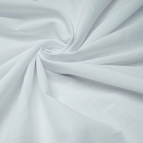 Tecido cambraia de algodão puro branco