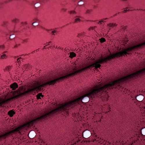 Tecio linho misto bordado (laise) pink - unid 40x135cm
