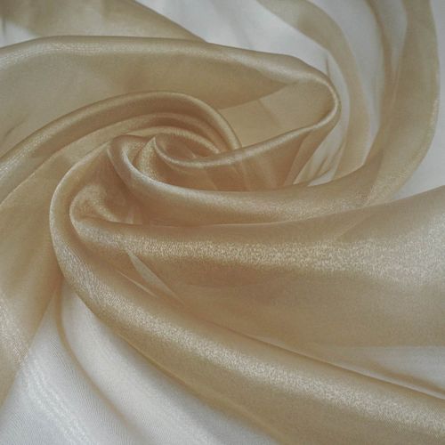 Tecido organza cristal dourado escuro