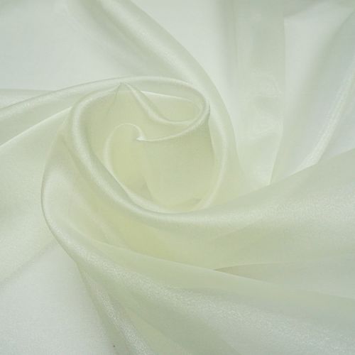 Tecido organza cristal amarelo manteiga