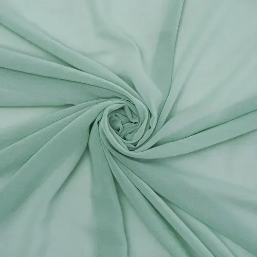 Tecido musseline toque de seda verde água - und 90x147cm