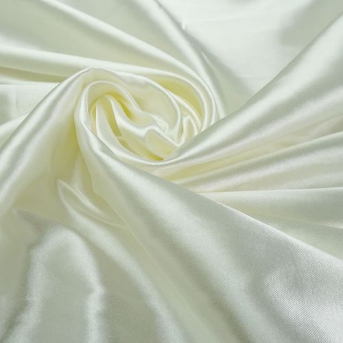Tecido cetim com elastano off white