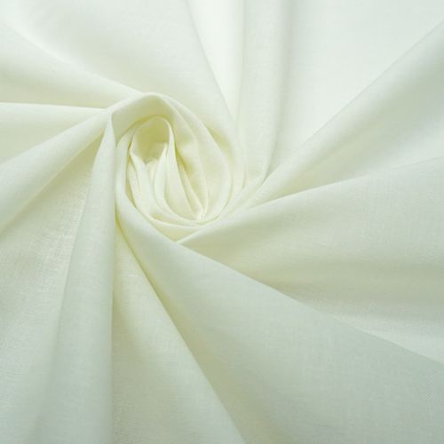 Tecido cambraia de algodão puro off white