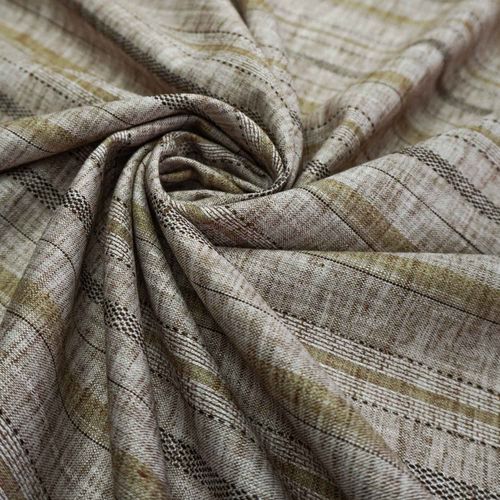 Tecido cambraia rústica listrada tons terrosos