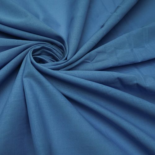 Tecido cambraia de algodão azul serenity