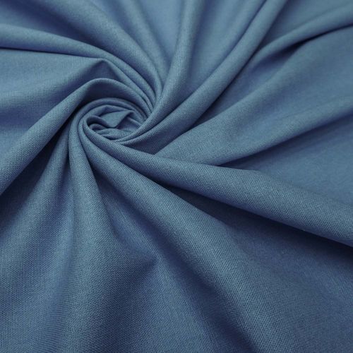 Tecido linho misto com elastano azul serenity