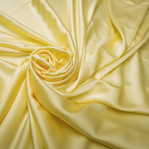 Tecido crepe lorraine amarelo manteiga