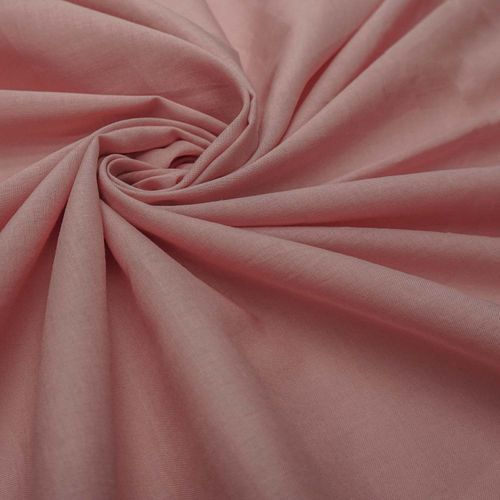 Tecido cambraia de algodão rosa bebê