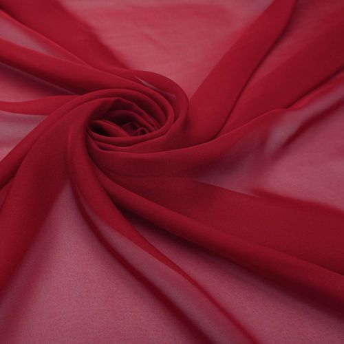 Tecido gazar toque de seda vermelho