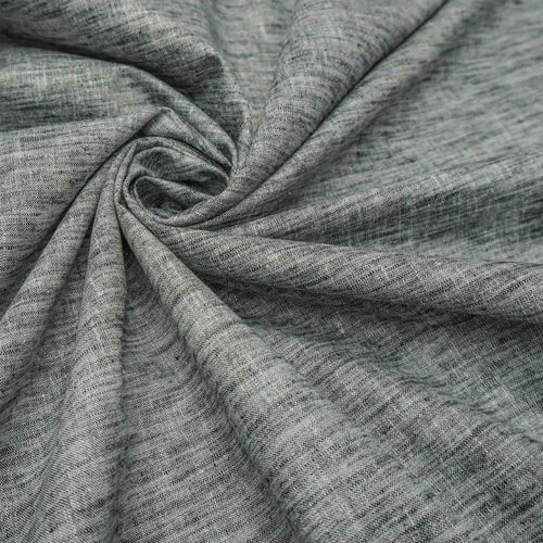 Tecido cambraia mista de algodão preto mescla