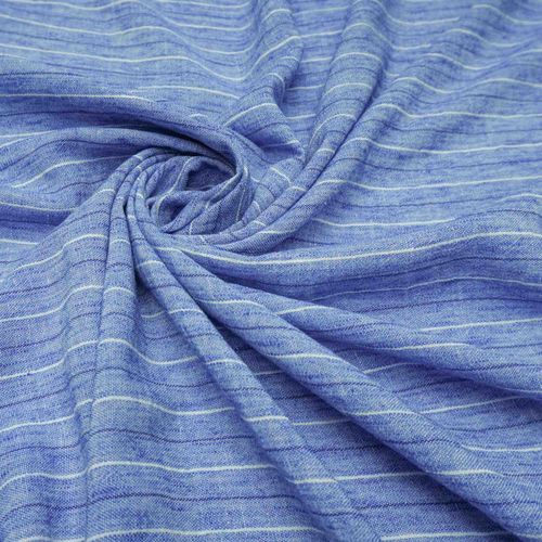 Tecido crepe summer listrado azul