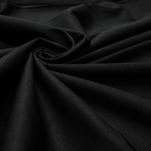 Tecido alfaiataria span sarjada preto