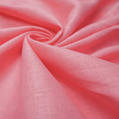 Tecido linho puro rosa