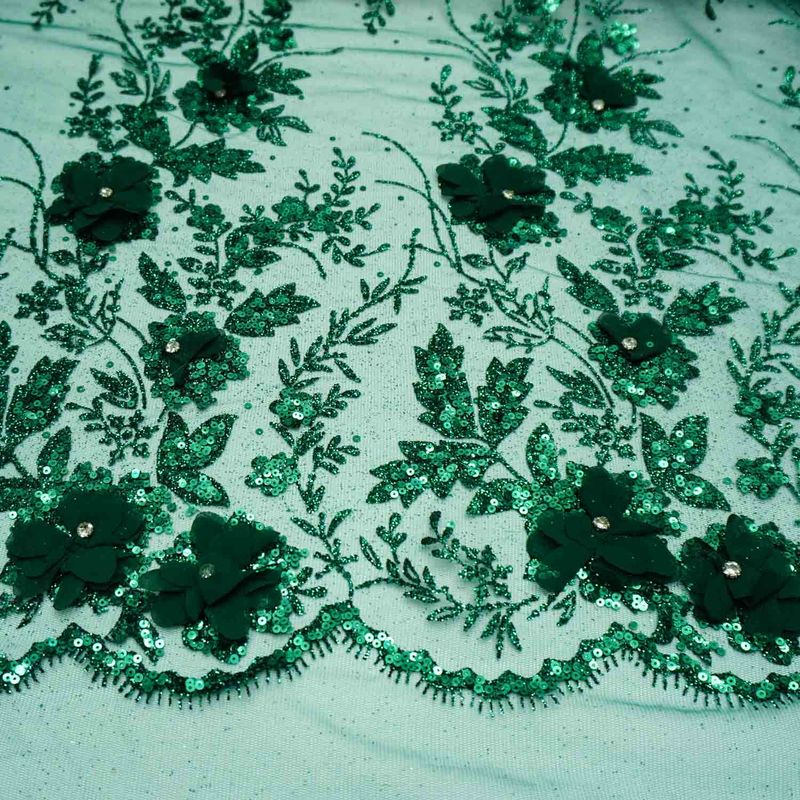 11301-TECIDO-RENDA-TULE-GLITTER-E-PAETE-COM-FLOR-3D-VERDE-ESMERALDA-1