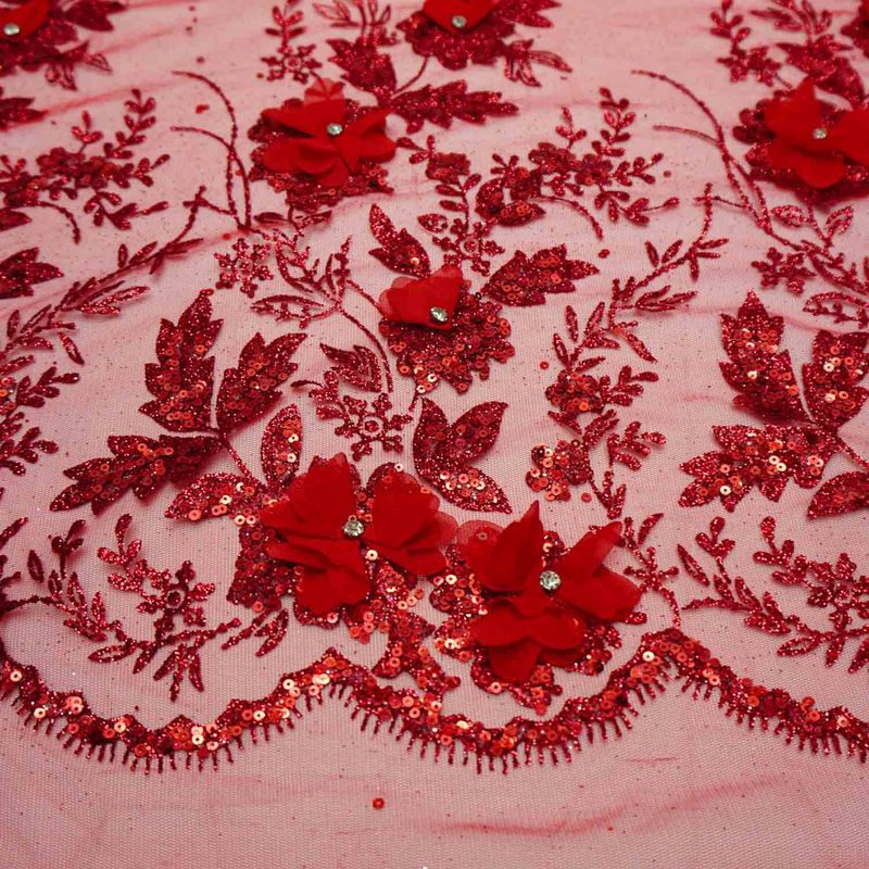 11306-TECIDO-RENDA-TULE-GLITTER-E-PAETE-COM-FLOR-3D-VERMELHO-1