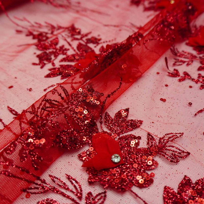 11306-TECIDO-RENDA-TULE-GLITTER-E-PAETE-COM-FLOR-3D-VERMELHO-2