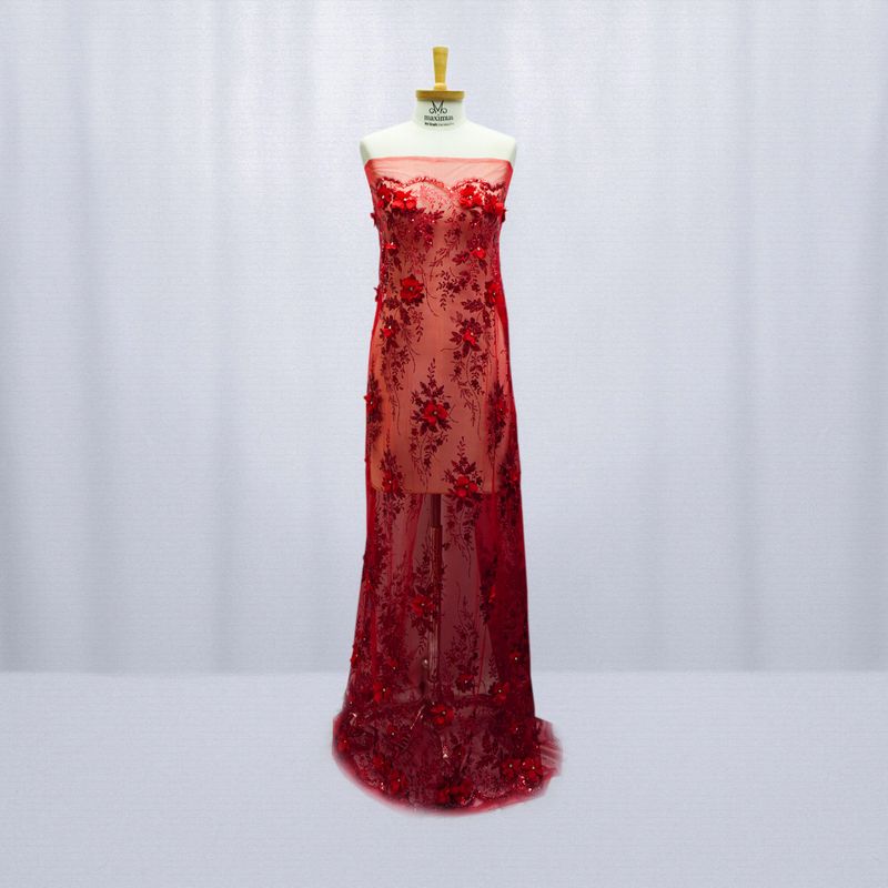11306-TECIDO-RENDA-TULE-GLITTER-E-PAETE-COM-FLOR-3D-VERMELHO-4