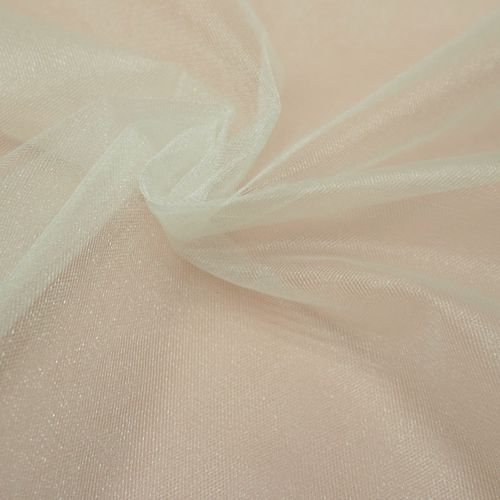 Tecido tule francês cristal off white (para véu)