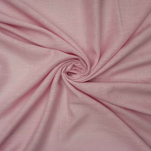 Tecido cambraia de linho puro rosa claro - unid 30x137cm