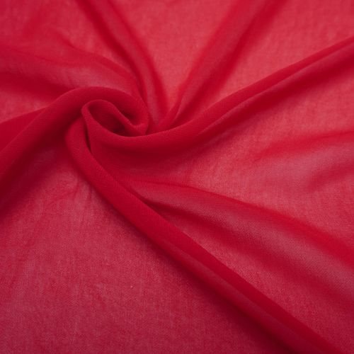 Tecido musseline de viscose vermelho