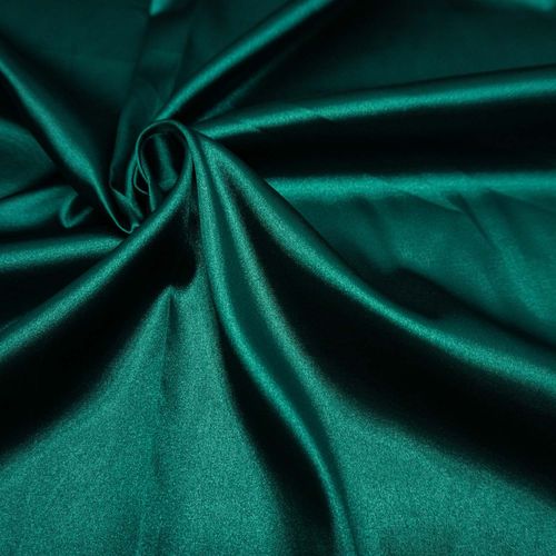 Tecido cetim com elastano verde petróleo