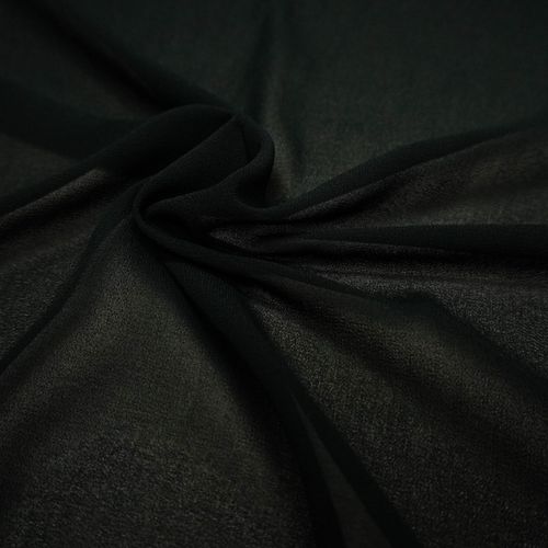 Tecido musseline toque de seda preto