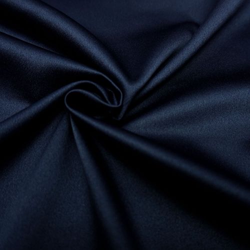 Tecido crepe valentino leve azul noite