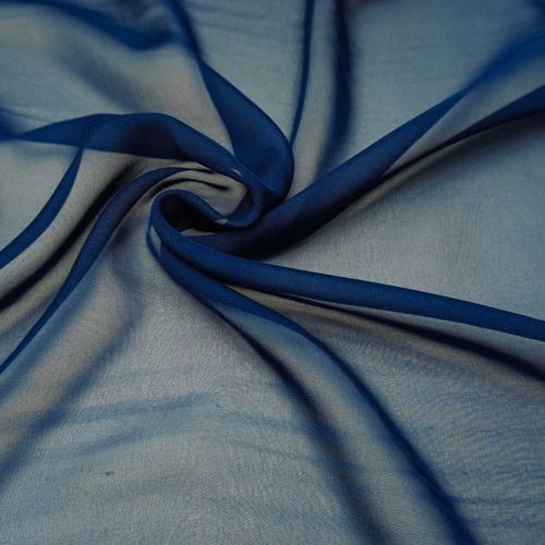 Tecido gazar toque de seda azul marinho