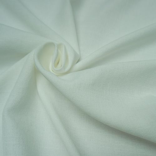 Tecido viscose camisaria trama de linho off white