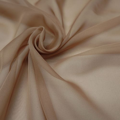 Tecido gazar toque de seda nude