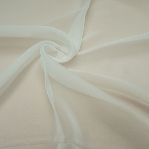Tecido gazar toque de seda off white