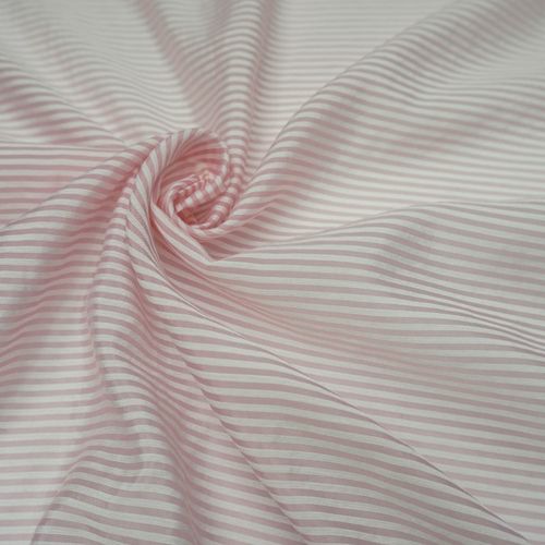 Tecido gazar sicilia listrado rosa claro/branco
