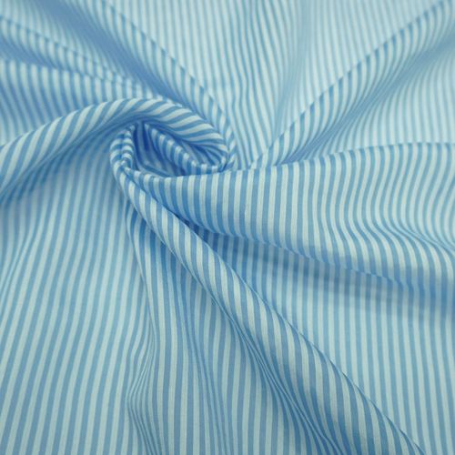 Tecido gazar sicilia listrado azul/branco