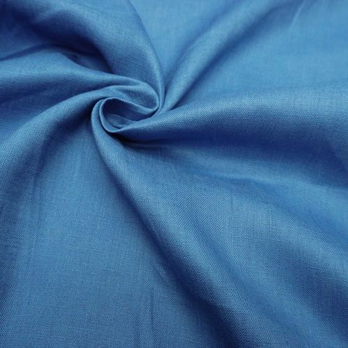 Tecido linho puro azul
