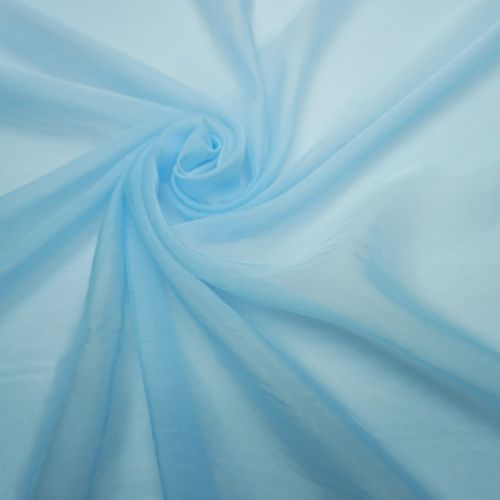 Tecido gazar estruturado azul bebe