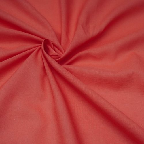 Tecido cambraia de algodão coral