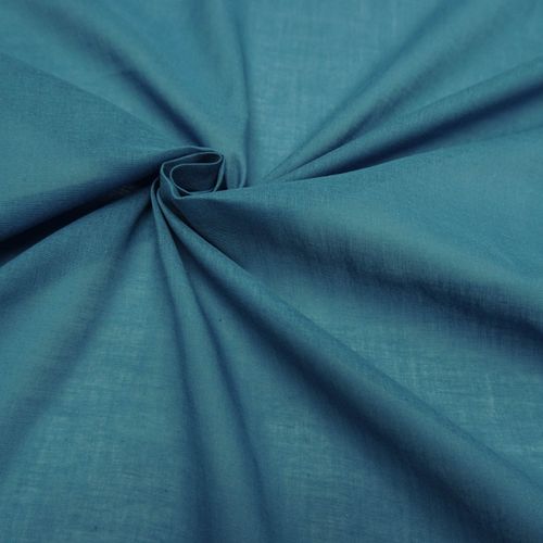 Tecido cambraia de algodão azul jeans