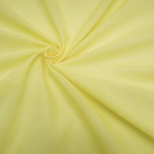 Tecido cambraia de algodao amarelo manteiga