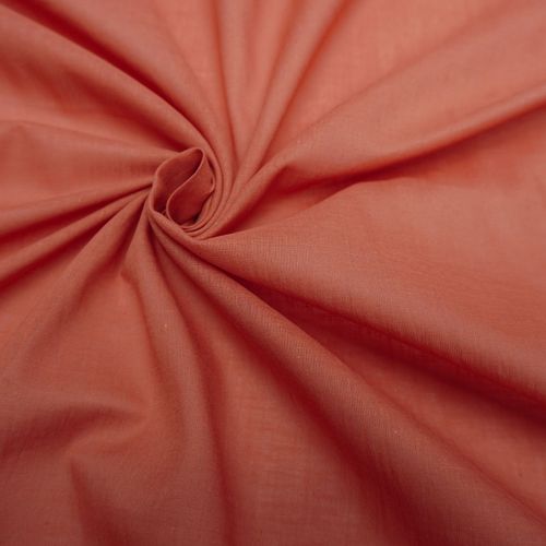 Tecidos cambraia de algodao terracota claro