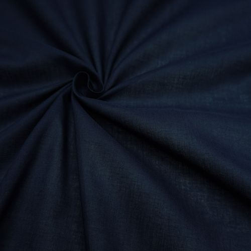 Tecido cambraia de algodão azul noite