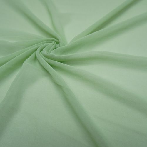 Tecido musseline toque de seda verde menta claro