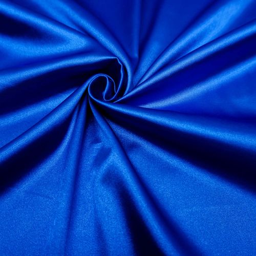 Tecido cetim toque de seda com elastano azul royal